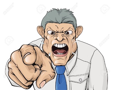 9722311-Illustration-of-a-bullying-boss-shouting-and-pointing--Stock-Vector